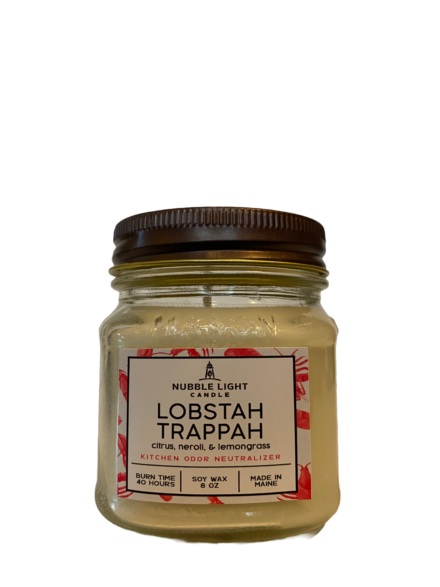 LOBSTAH TRAPPAH - KITCHEN ODOR NEUTRALIZER 8oz. Scented Soy Candle