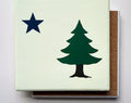 1901 Maine Flag | Absorbent Stone Coaster