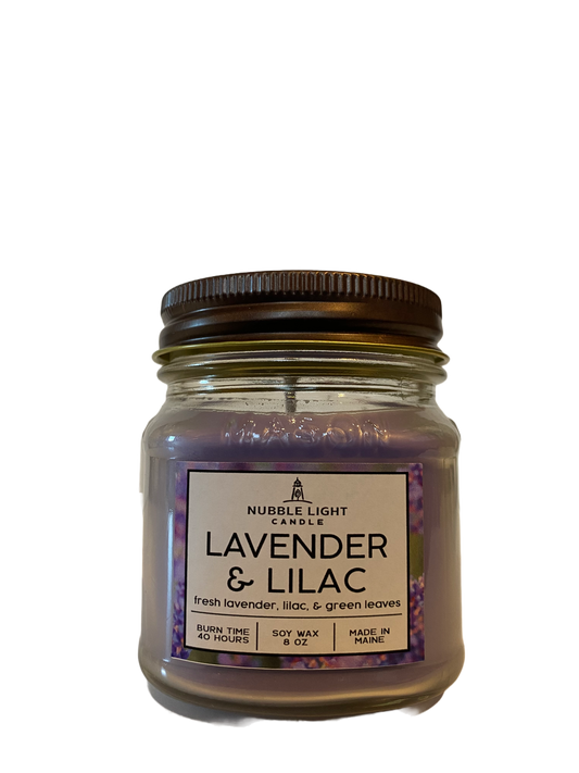 LAVENDER & LILAC 8oz. Scented Soy Candle