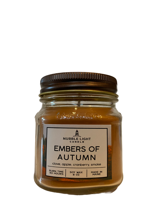 EMBERS OF AUTUMN 8oz. Scented Soy Candle