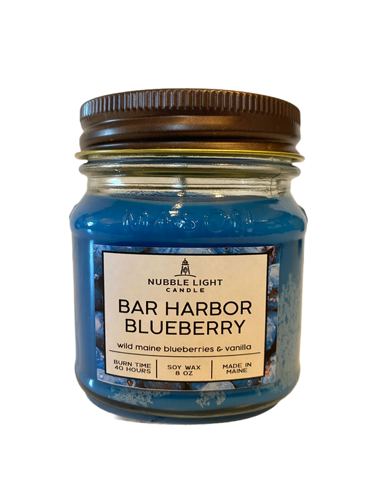 BAR HARBOR BLUEBERRY 8oz. Scented Soy Candle
