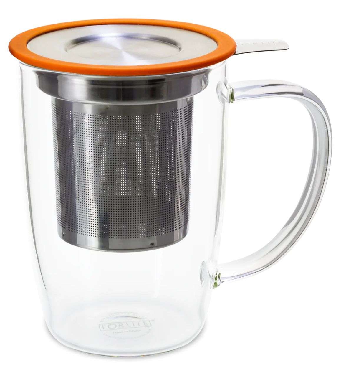 NewLeaf Glass Mug with Infuser & Lid