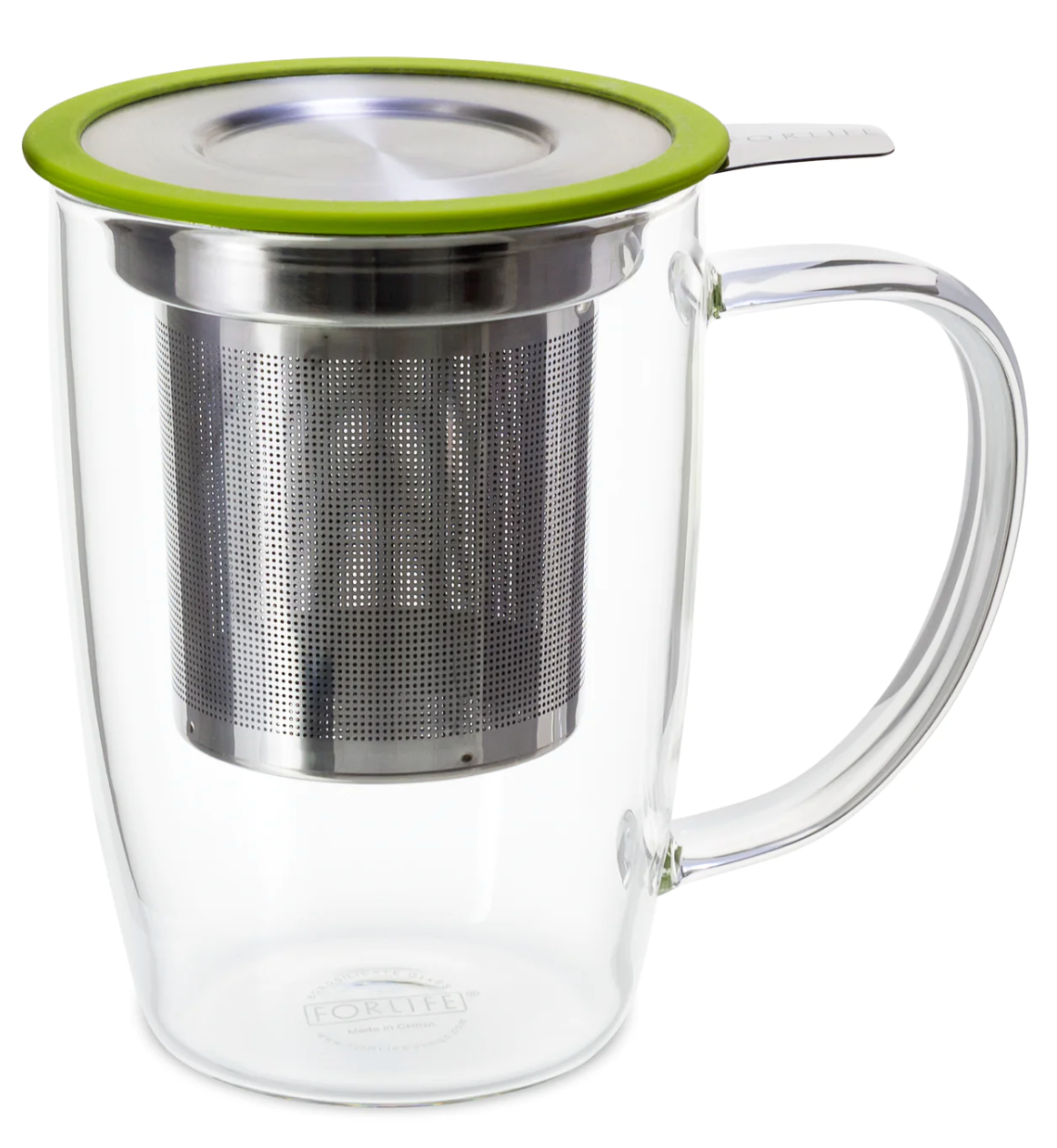 NewLeaf Glass Mug with Infuser & Lid