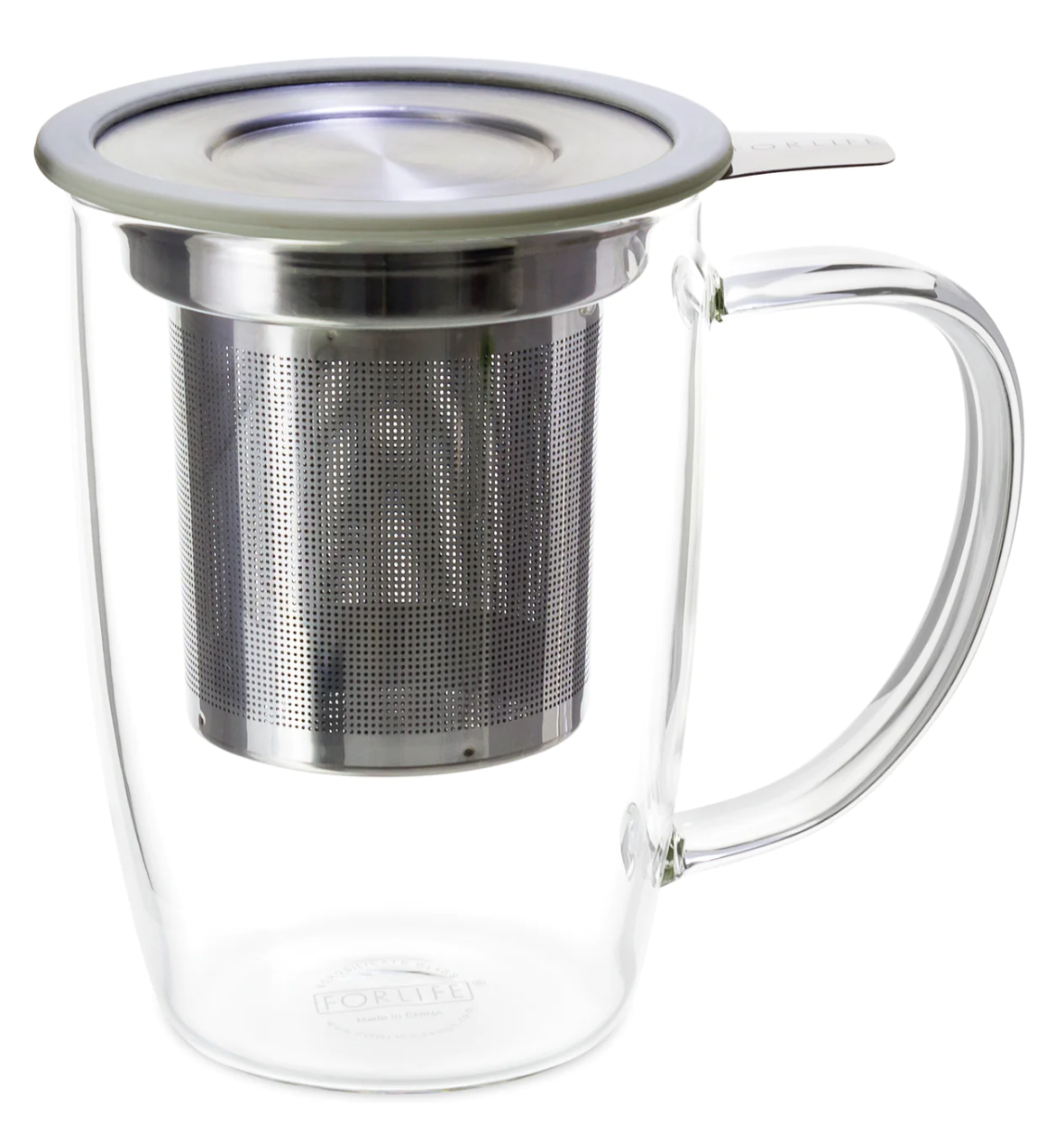 NewLeaf Glass Mug with Infuser & Lid