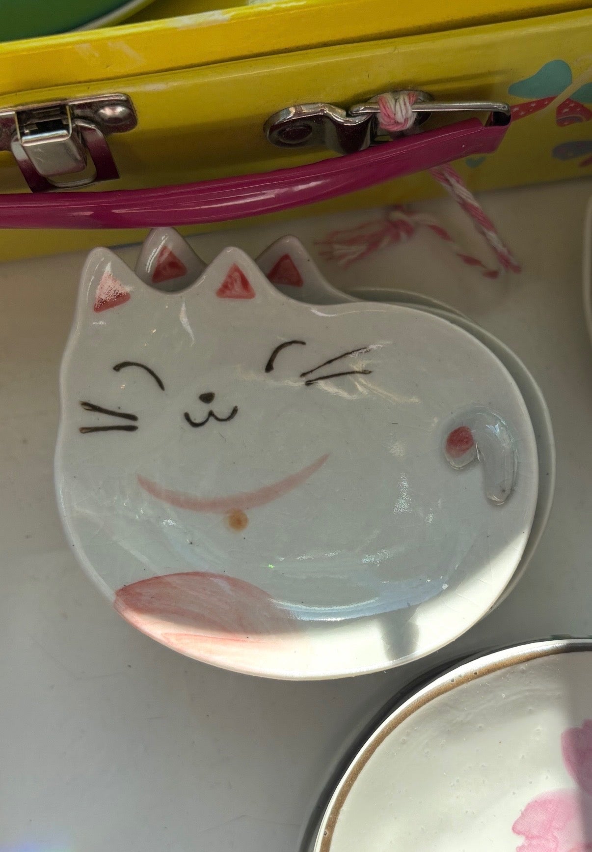 Small Ceramic Cat Dish