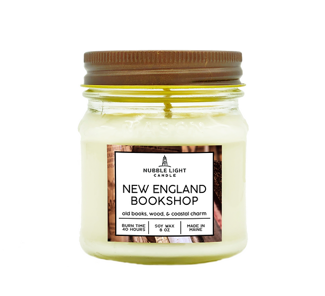 NEW ENGLAND BOOKSHOP 8oz. Scented Soy Candle