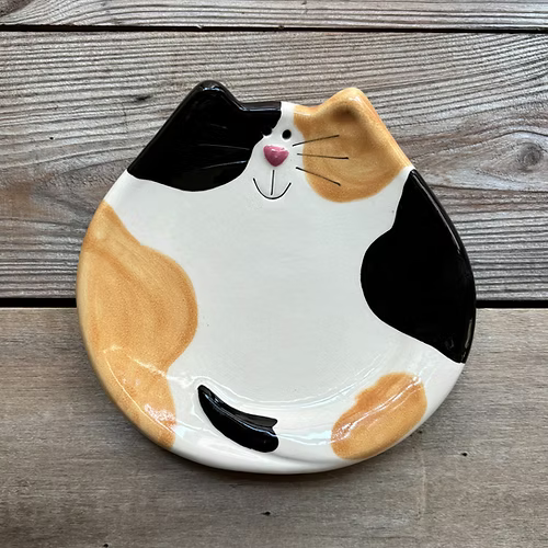 Small Ceramic Cat Dish