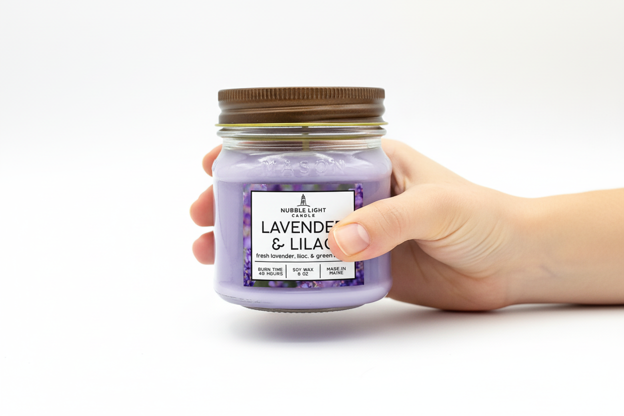 LAVENDER & LILAC 8oz. Scented Soy Candle