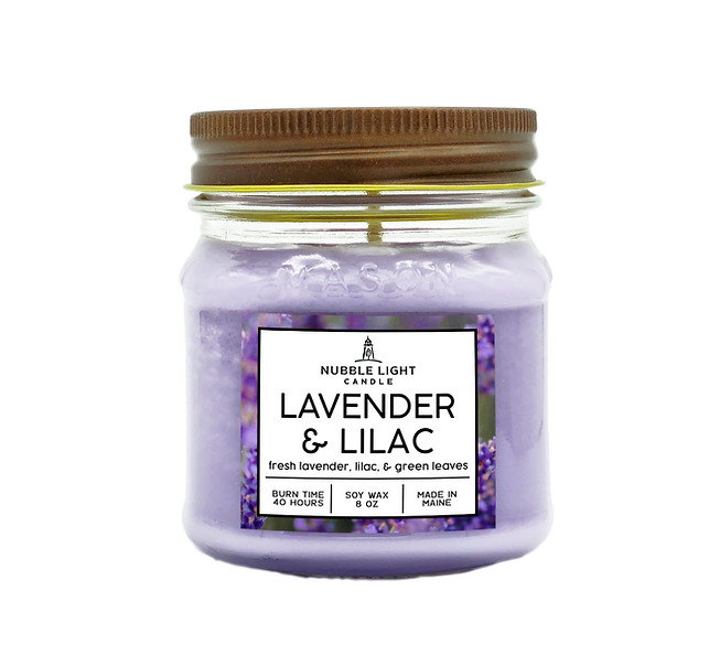 LAVENDER & LILAC 8oz. Scented Soy Candle