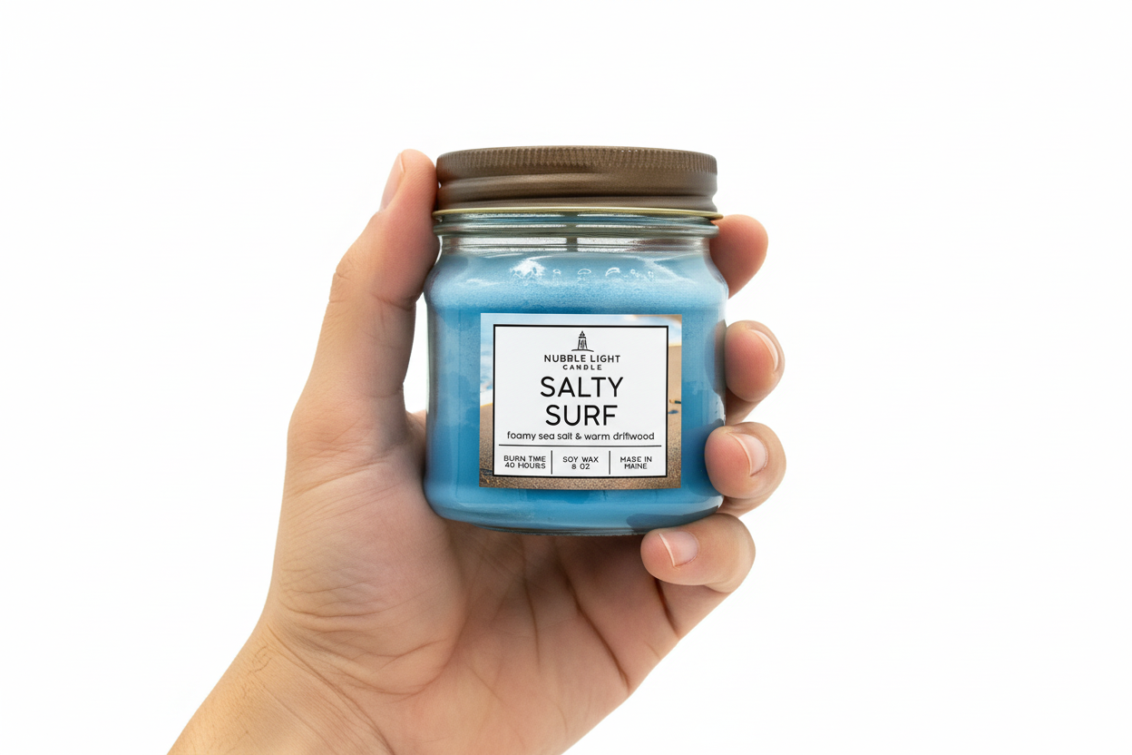 SALTY SURF 8oz. Scented Soy Candle
