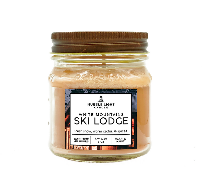 White Mountains SKI LODGE 8oz. Scented Soy Candle
