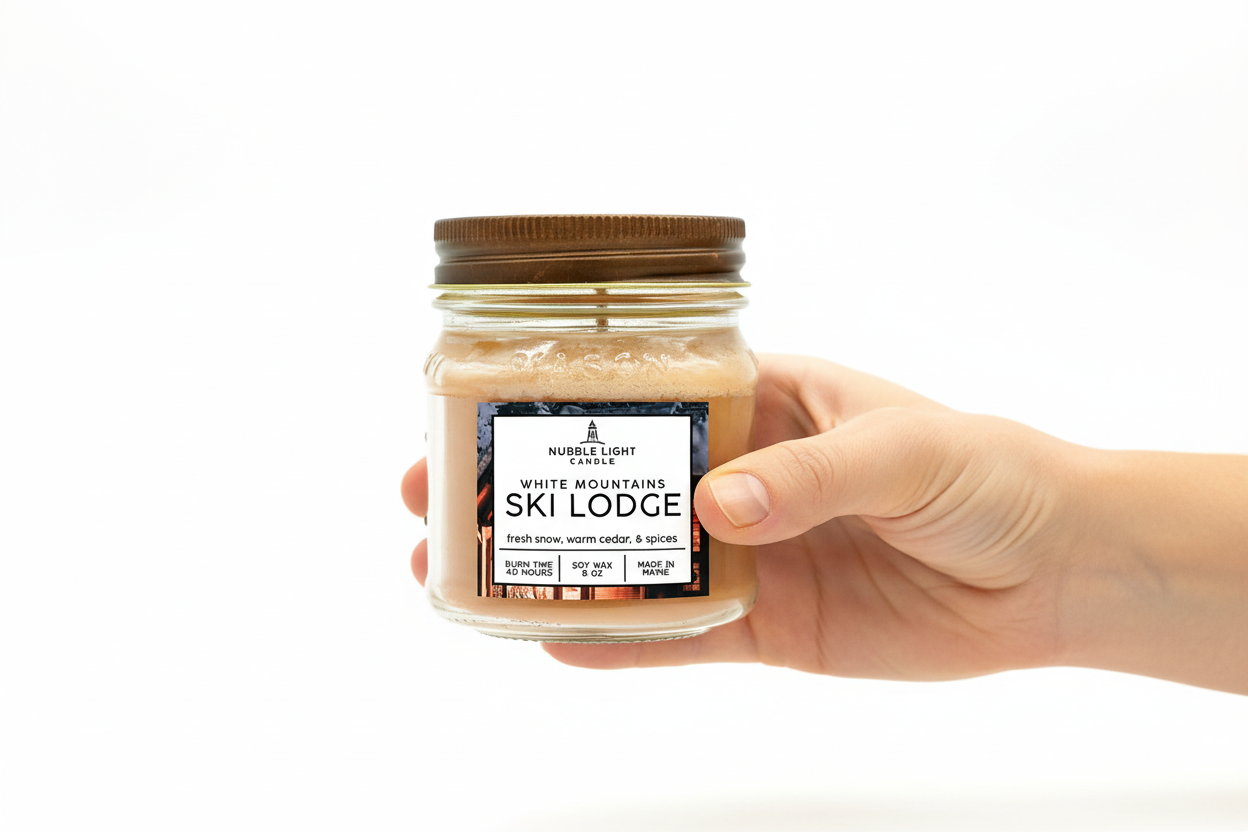 White Mountains SKI LODGE 8oz. Scented Soy Candle