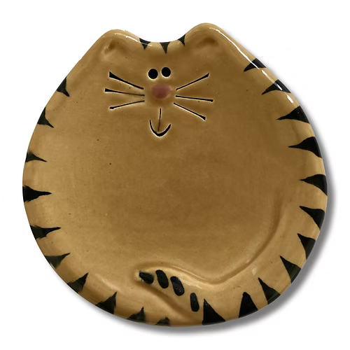 Small Ceramic Cat Dish