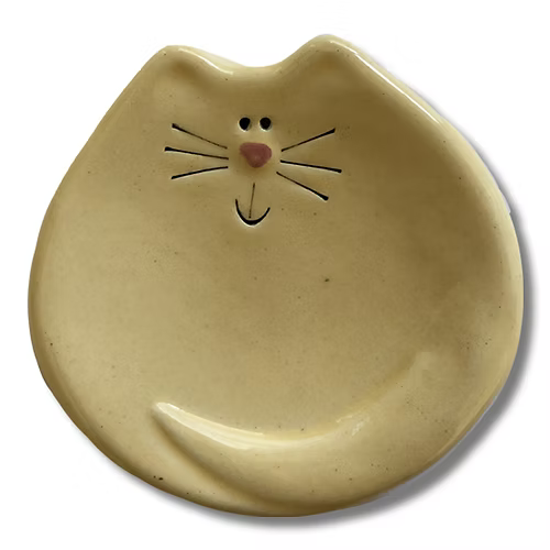 Small Ceramic Cat Dish